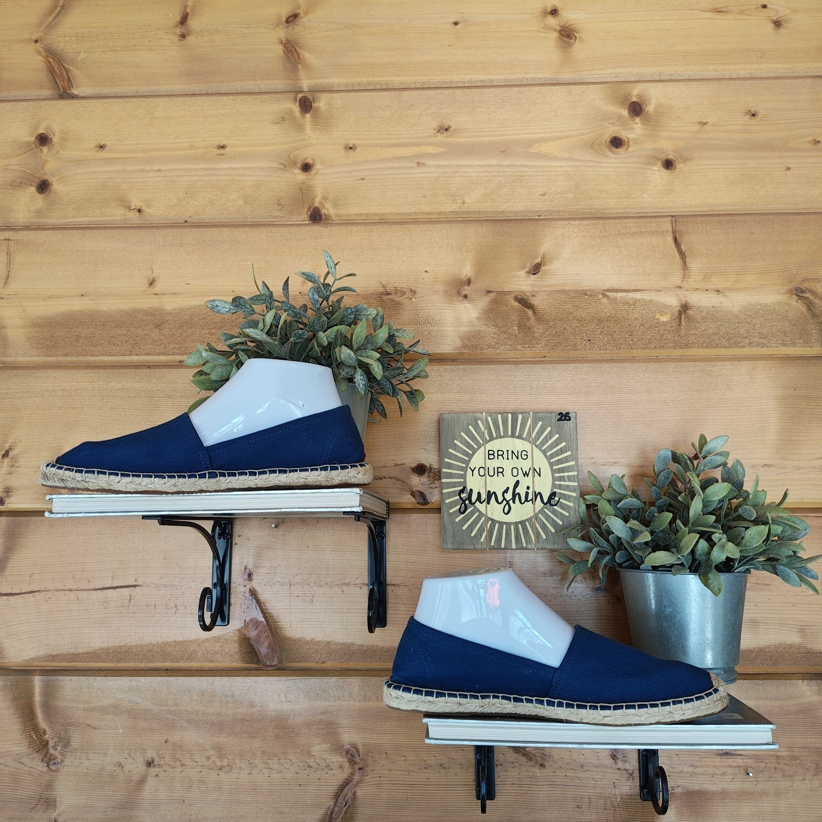 Soludos Dali Blue Espadrilles Slip On Shoes Canvas Loafer Flats Jute Boho Sz 8.5 — image 4 of 8